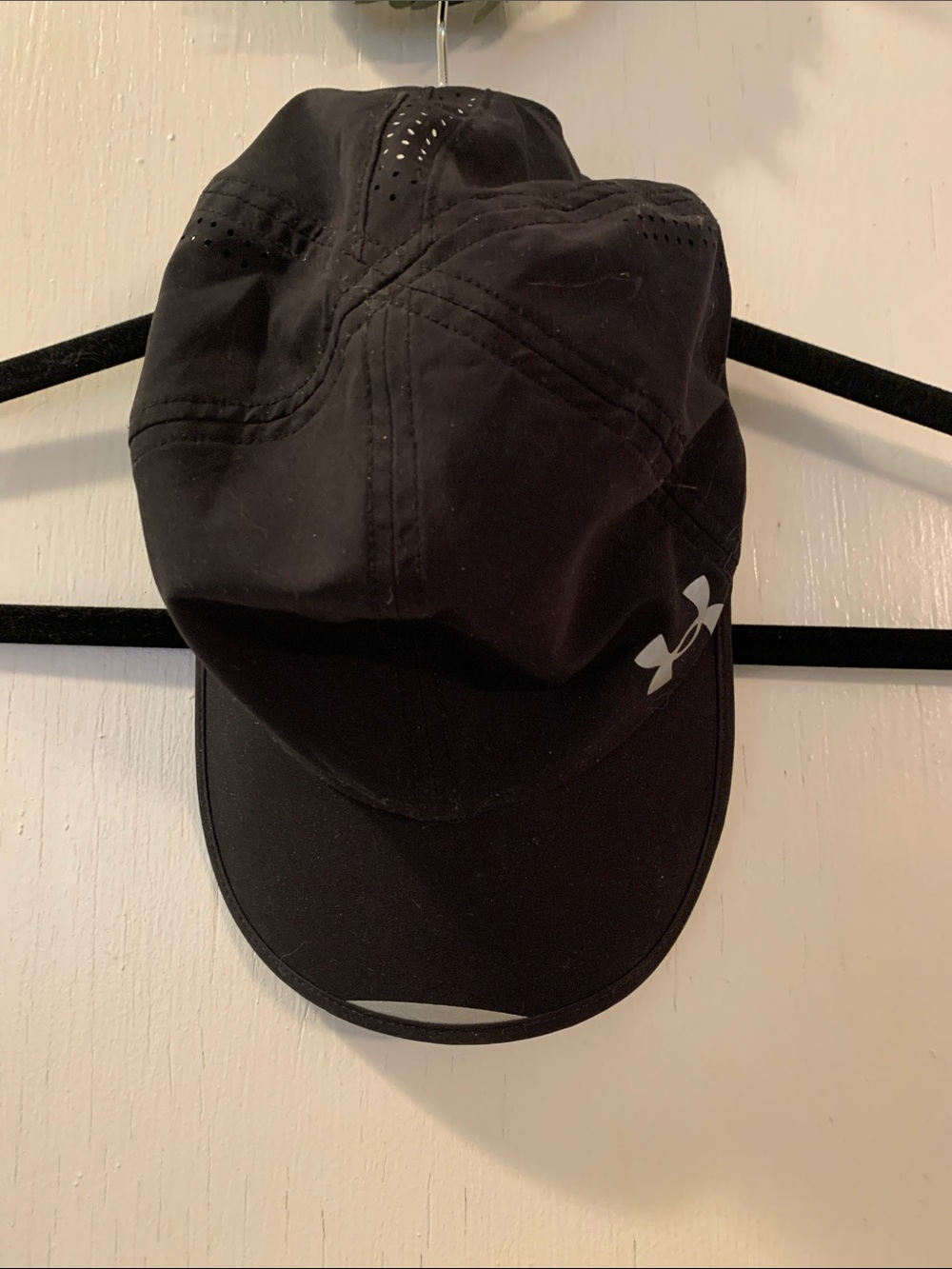 Under Armour Black Running Hat with Reflective Logo